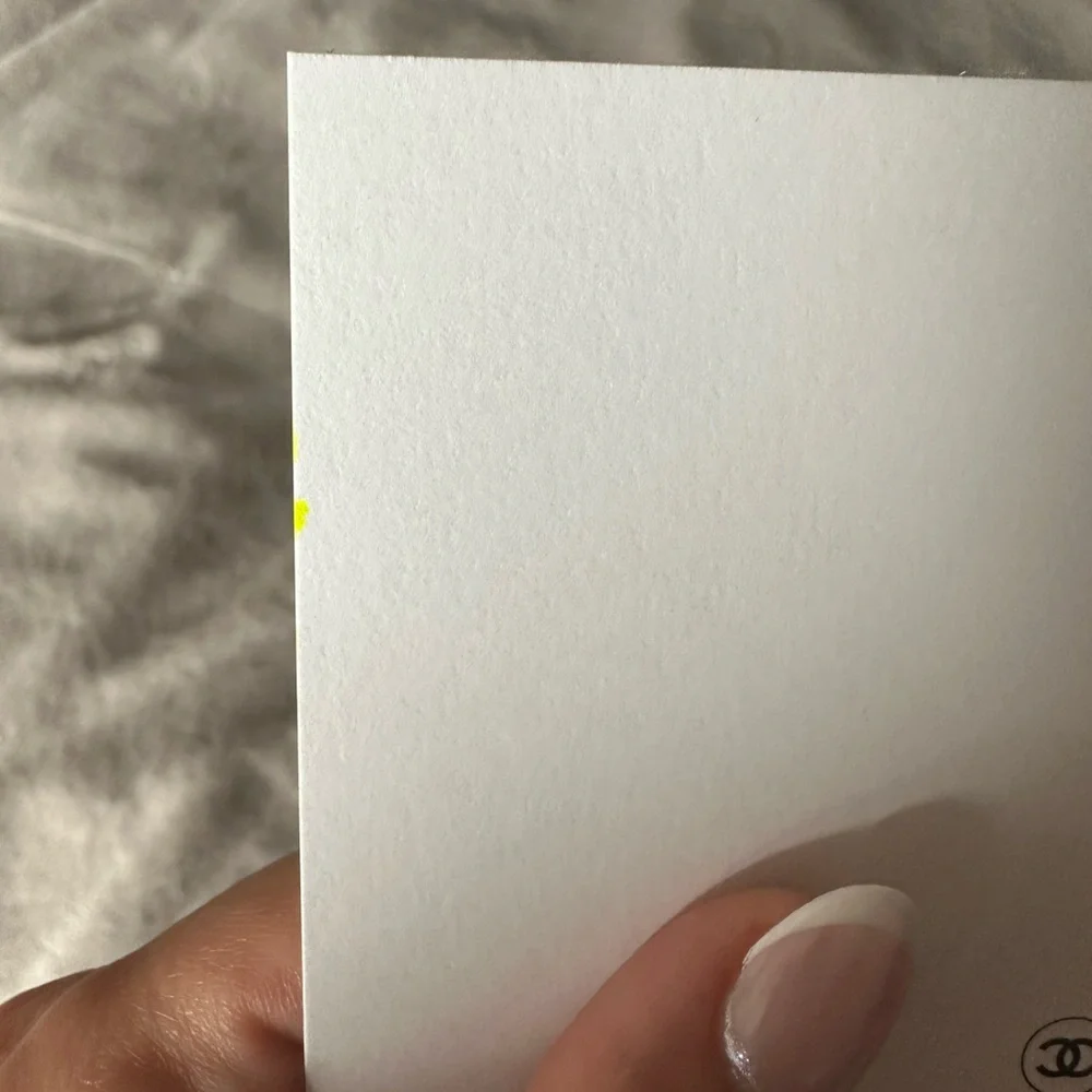 🆕Chanel White Note Gift Card and envelope new